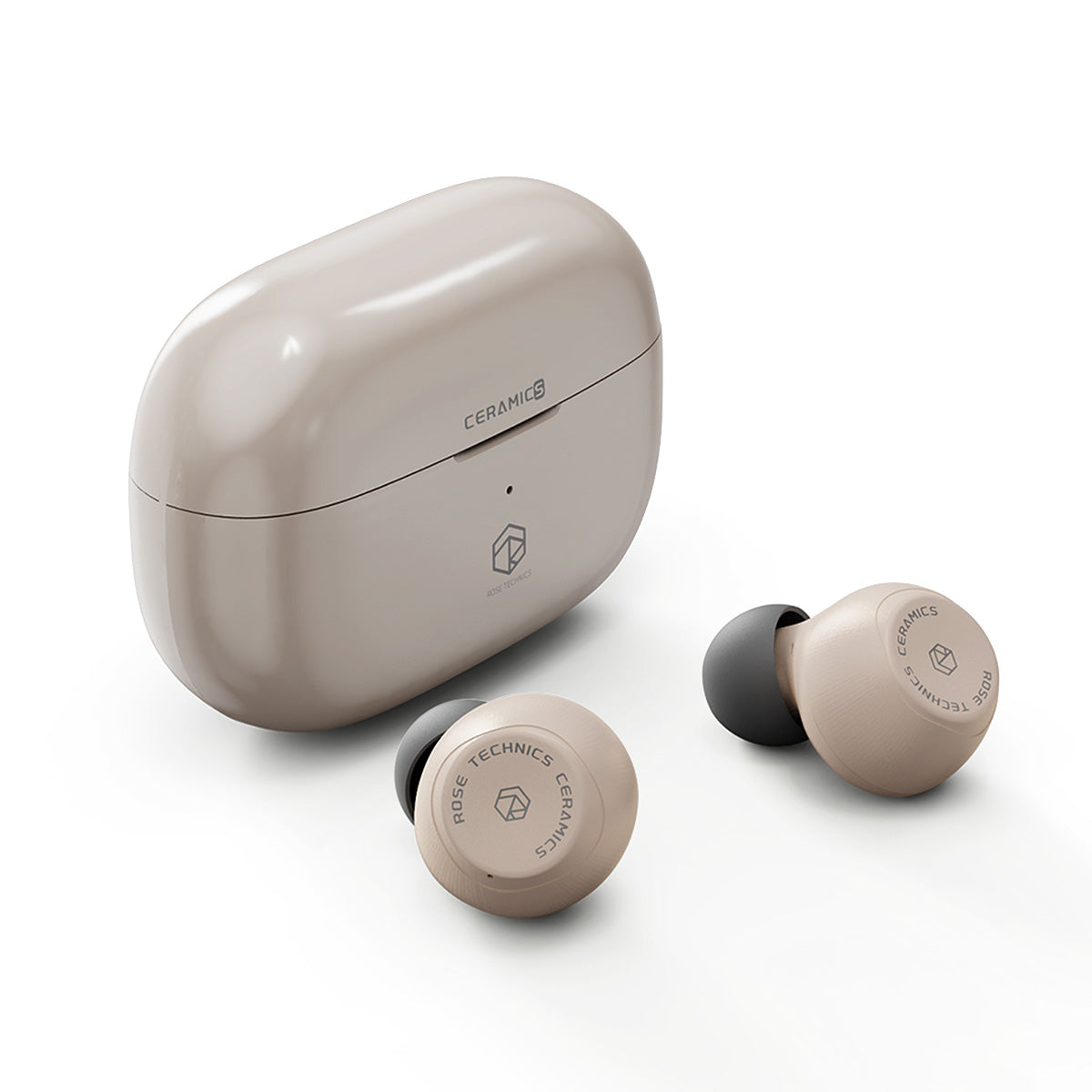 ROSESELSA Ceramics Wireless Earbuds, High-Fidelity Sound, 60ms Gaming Earphones, 35H Playtime with Super Charge, IPX5 Sweat Resistant, Dual Connectivity, Bluetooth 5.3, ENC