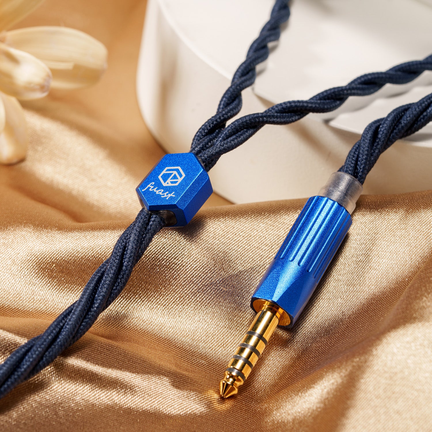 ROSESELSA FAUST Upgrade IEM Cable for HiFi Headphones 6N Silver Plated OCC Single Crystal Copper Mixed 4-Braided 8 Core Cord for Audiophiles Earbuds
