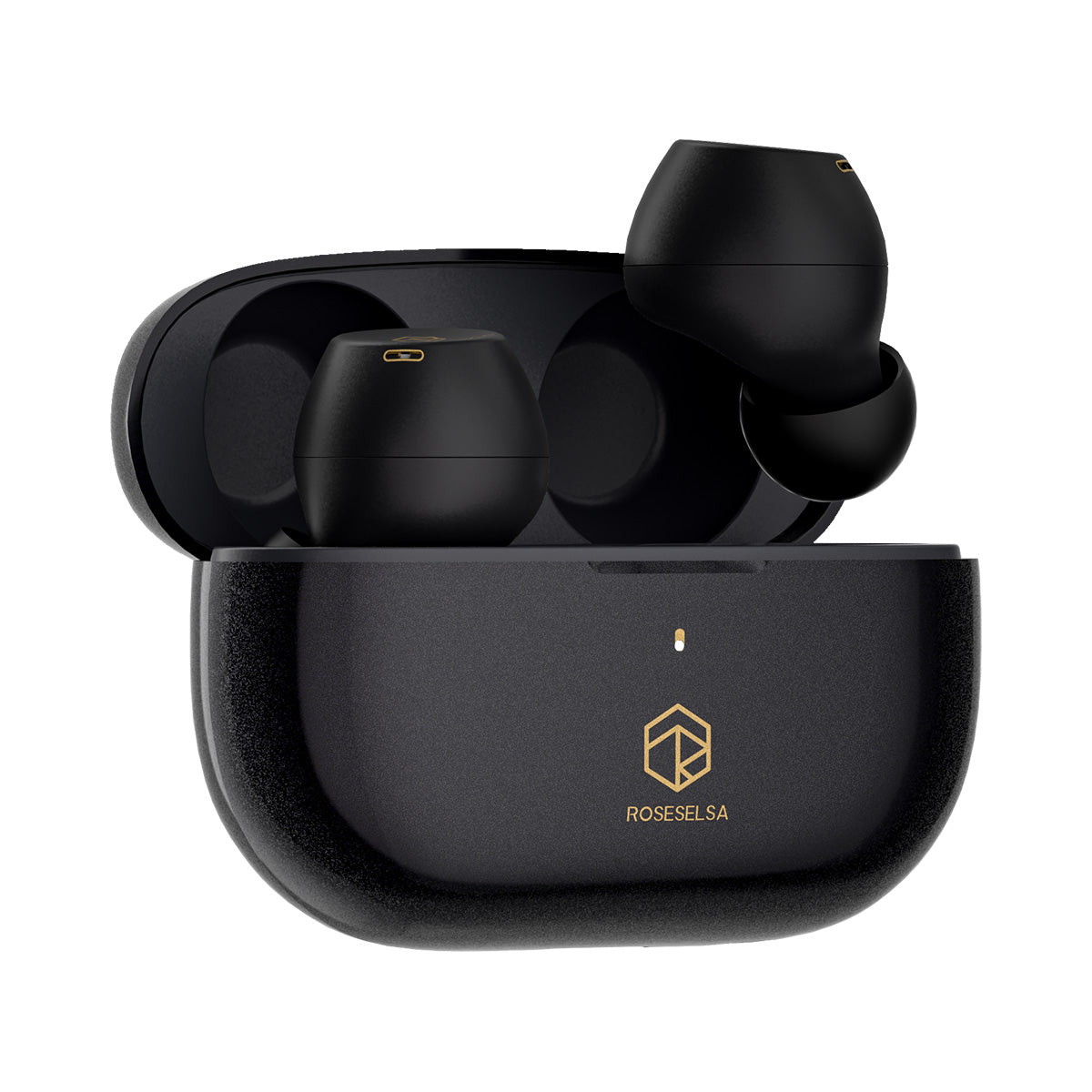 ROSESELSA Ceramics X Wireless Earbuds, 55dB Active Noise Cancelling Earphones, Hi-Res LDAC, IPX5 Sweat Resistant Anti-Wind, 50H Battery, 4 HD Mics, Game Mode Dual Connectivity