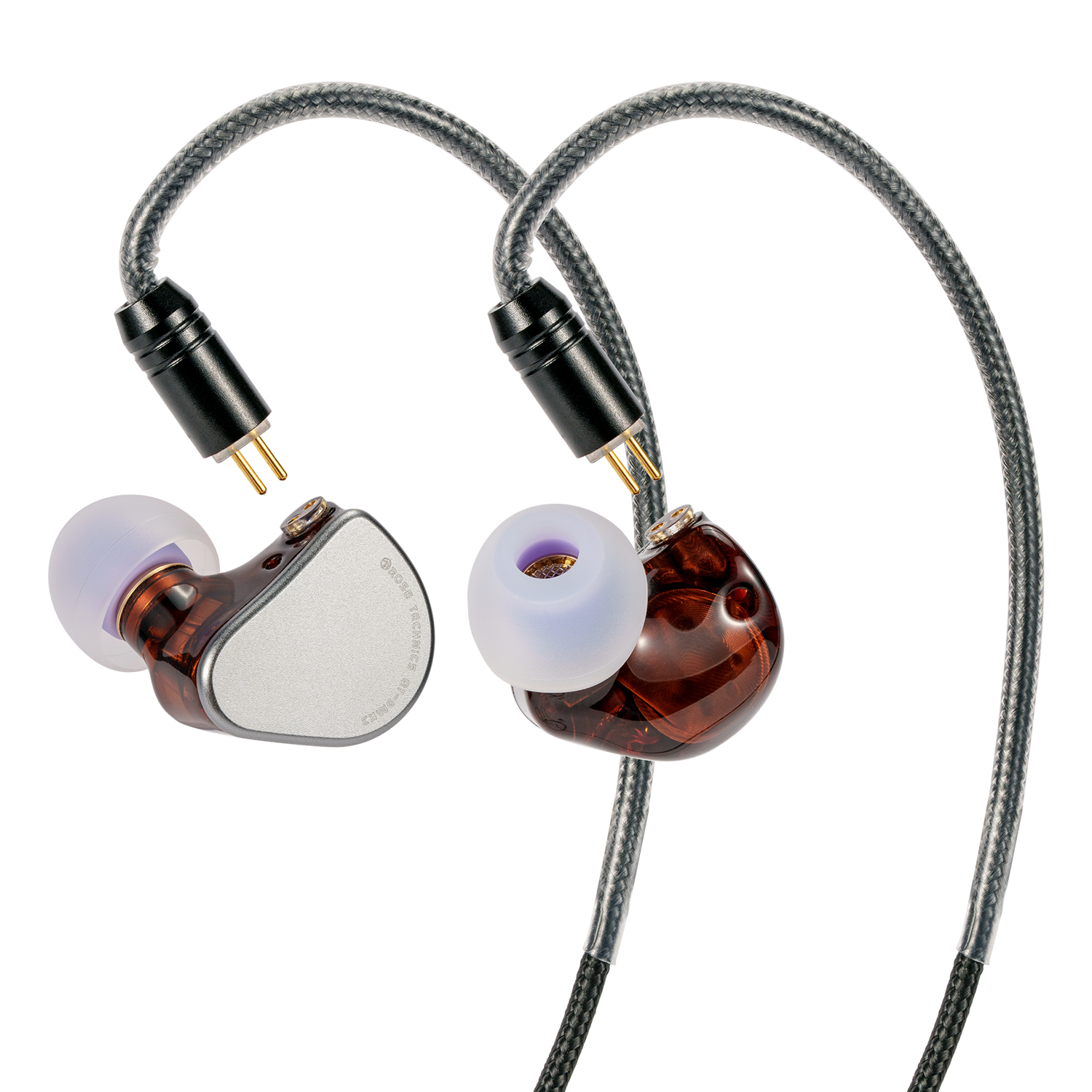 ROSE TECHNICS QT9 MK3, 1DD+4BA Hybrid In-Ear Monitor HiFi Earbuds Wired Earphones MMCX Detachable Headphone Cable IEM